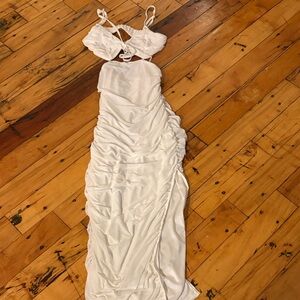 Princess Polly White Backless Dress